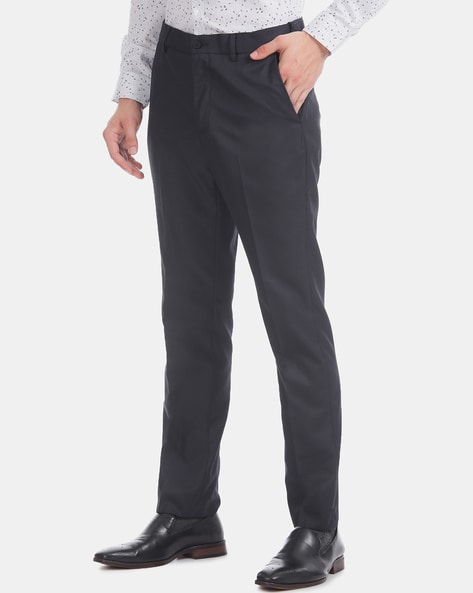 Excalibur Slim Fit Men Black Trousers  Buy Excalibur Slim Fit Men Black Trousers  Online at Best Prices in India  Flipkartcom