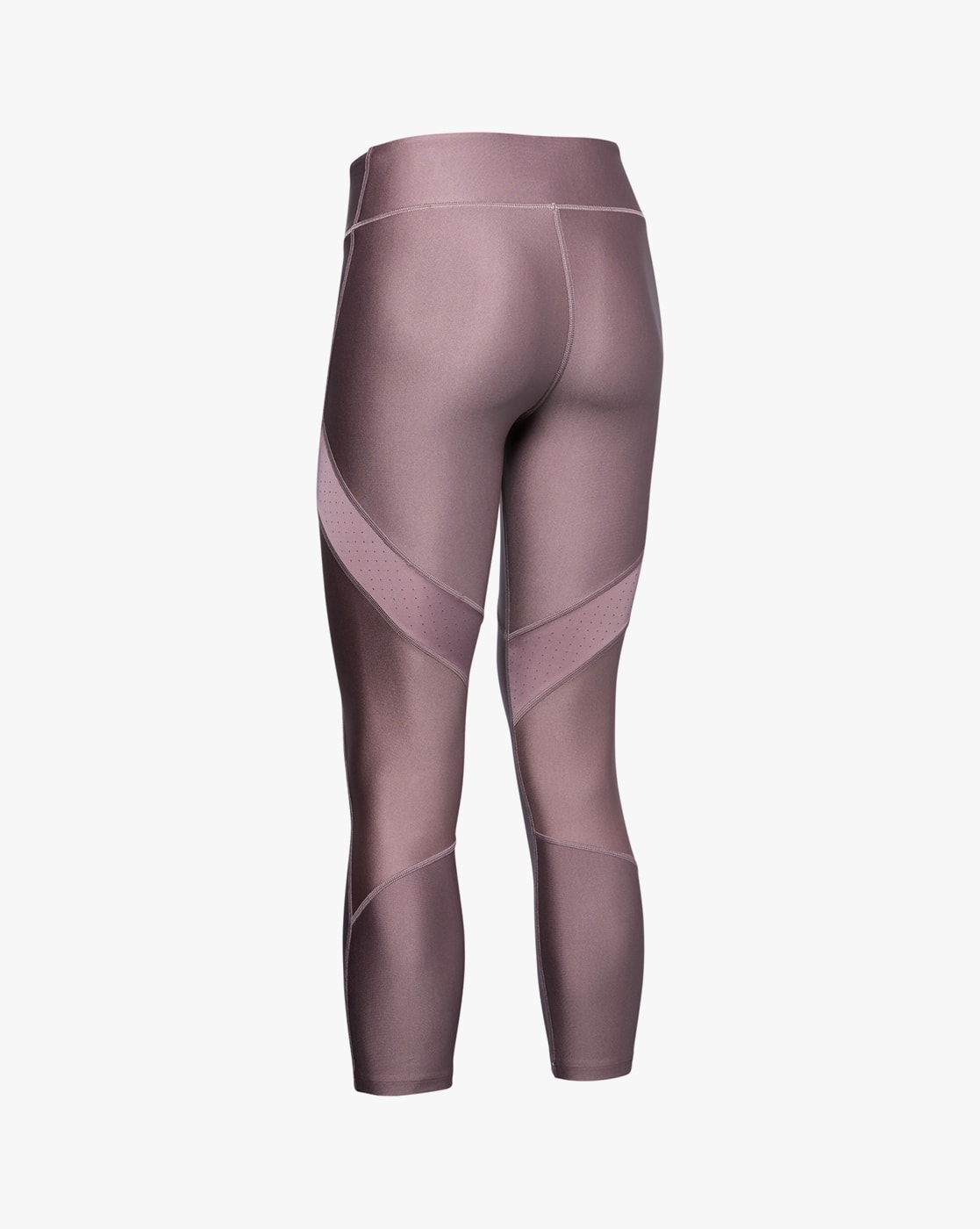 under armour training shine perforation cropped leggings in pink