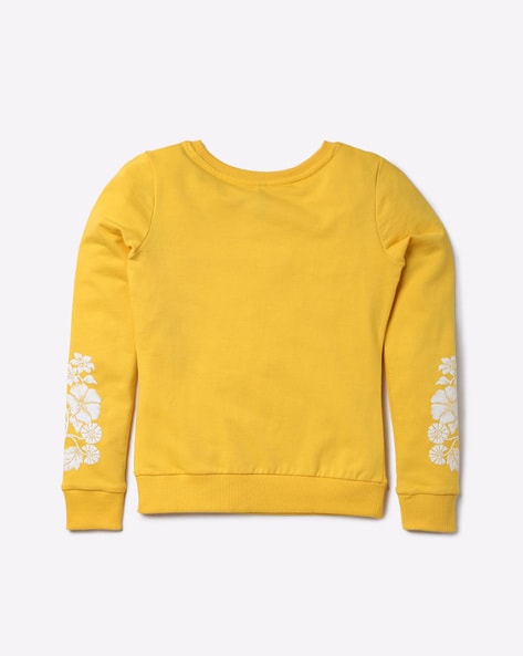 yellow sweatshirt for girls