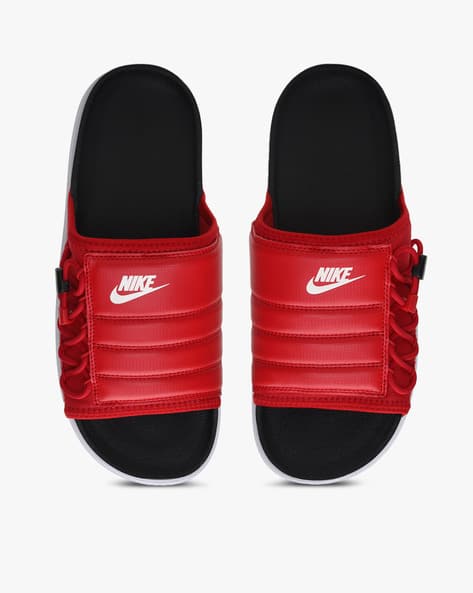 nike red sliders