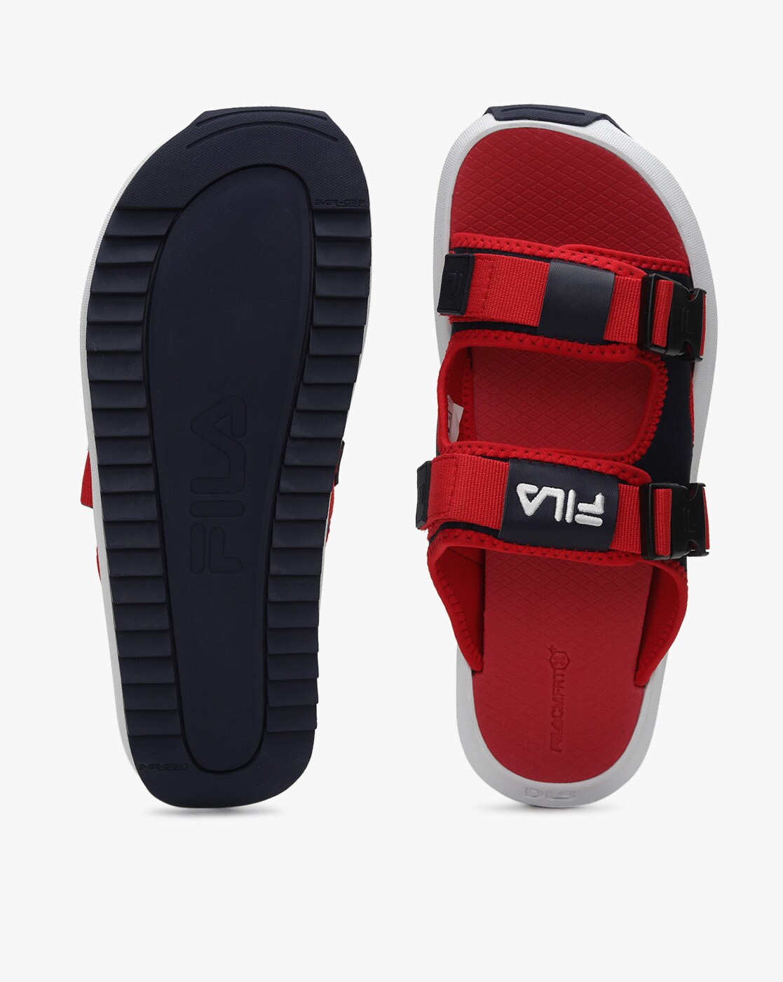 Buy Red Navy Blue Sandals for Men by FILA Online Ajio