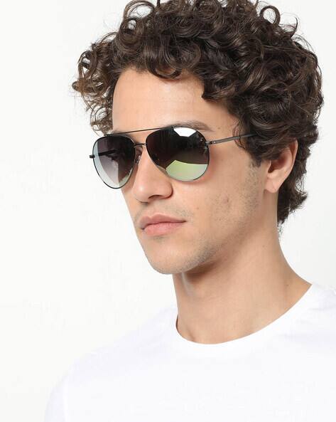 grey aviator sunglasses
