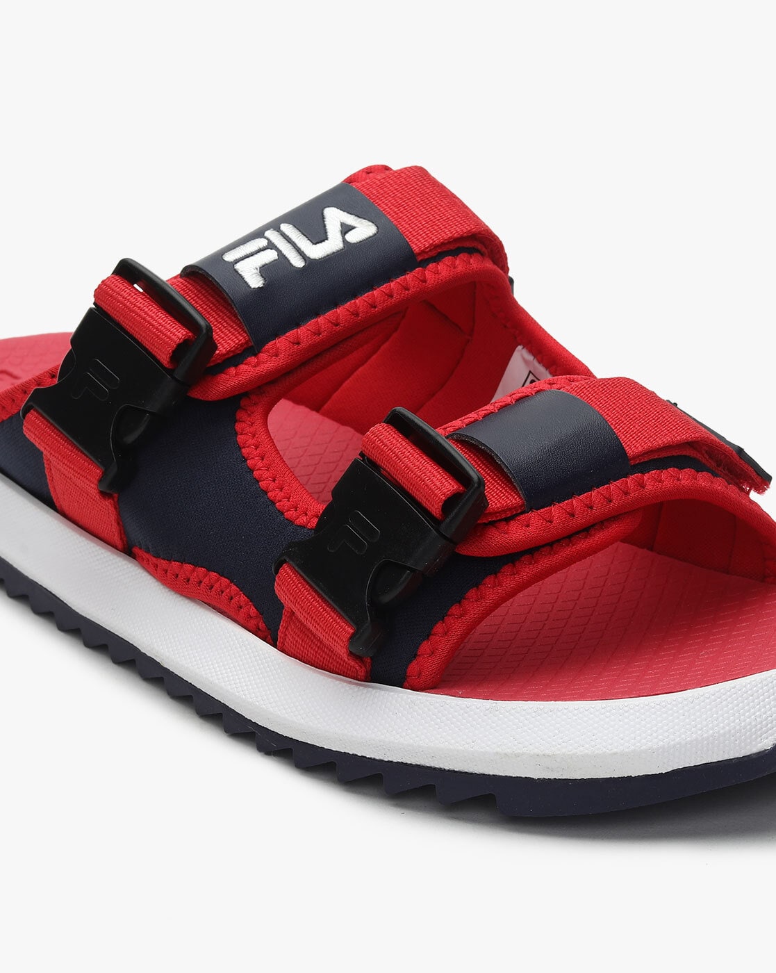 Buy Red Navy Blue Sandals for Men by FILA Online Ajio