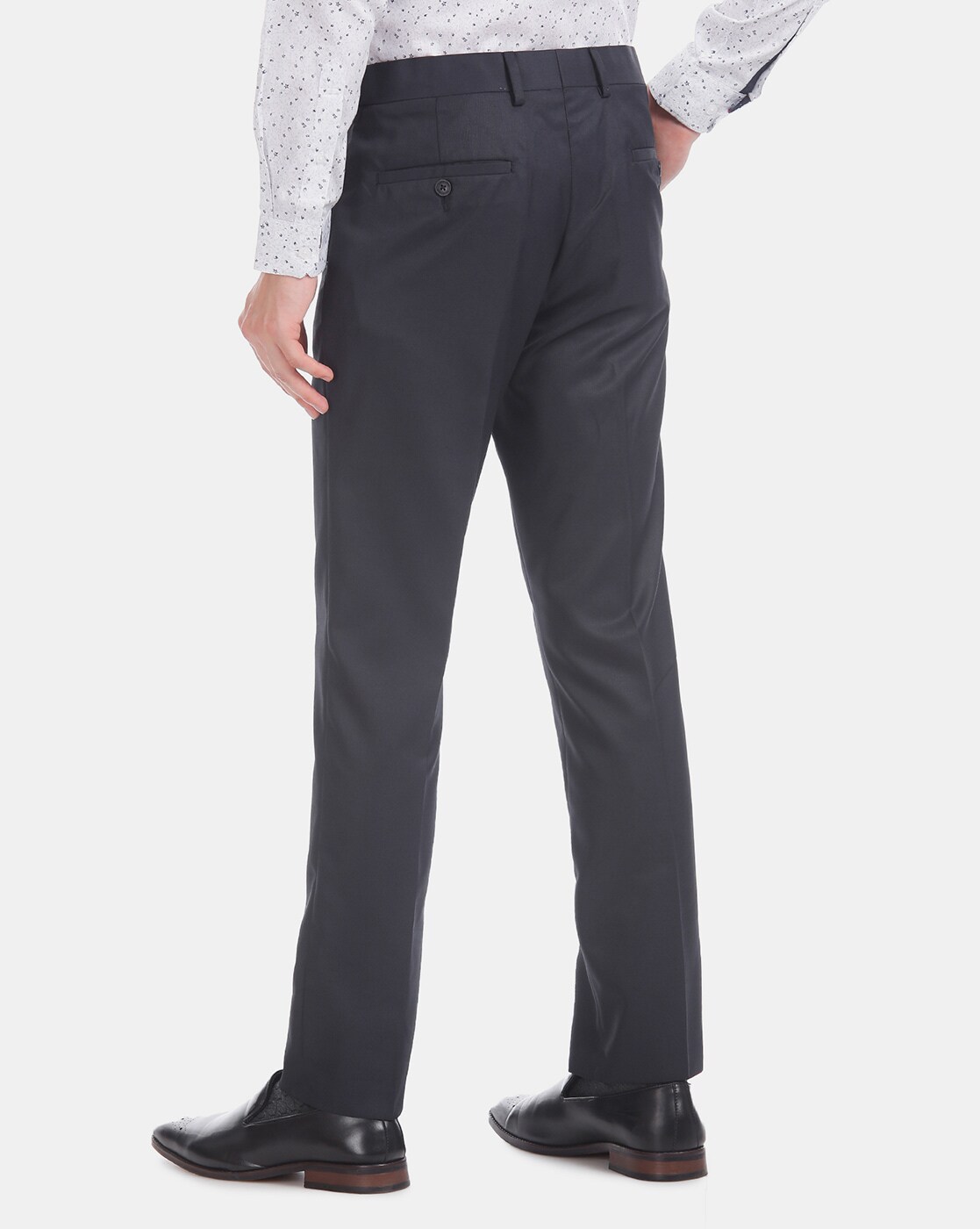 Pleated trousers regular waist Hasel brown Stretch Wool Look - Excalibur  Belgium