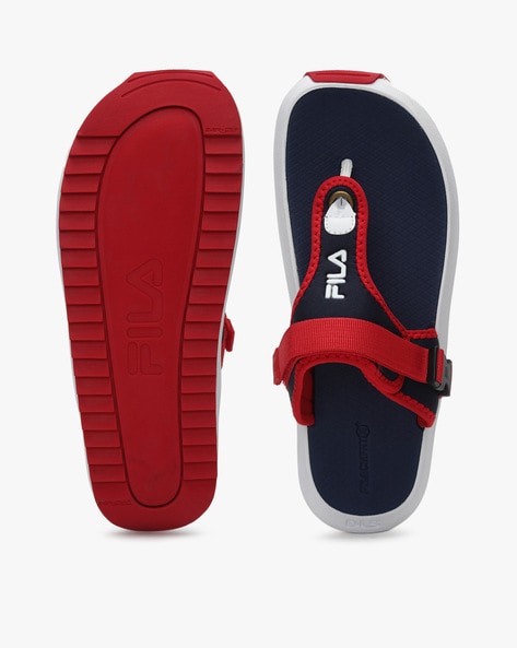 Buy Red Navy Blue Sandals for Men by FILA Online Ajio