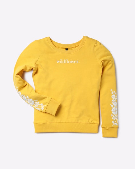 Yellow sweatshirt clearance for girls