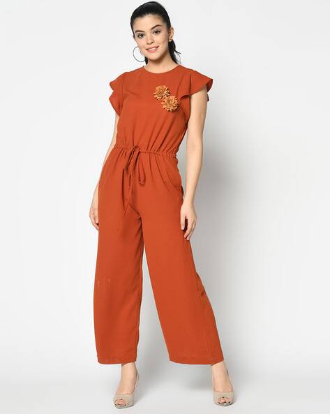 orange formal jumpsuit