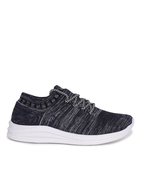 Textured Lace-Up Sports Shoes