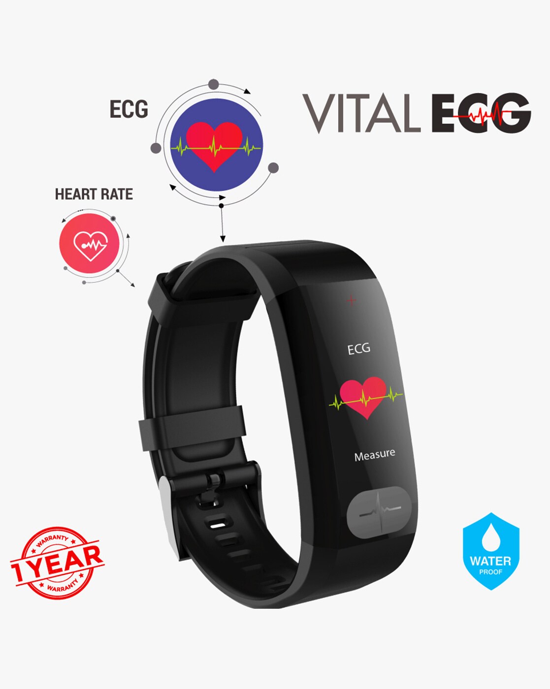 ZoylLa Vital Fit Track, Vital Fit Track Smart Watch, Fitness Tracker with  Heart Rate Blood Pressure Blood Oxygen Body Temperature Monitor Sleep  Tracking Step Counter Pedometer IP67 Waterproof (Black) - Yahoo Shopping