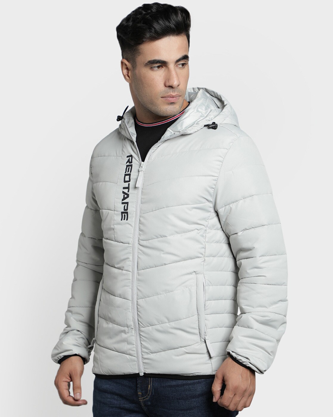 redtape quilted hooded jacket