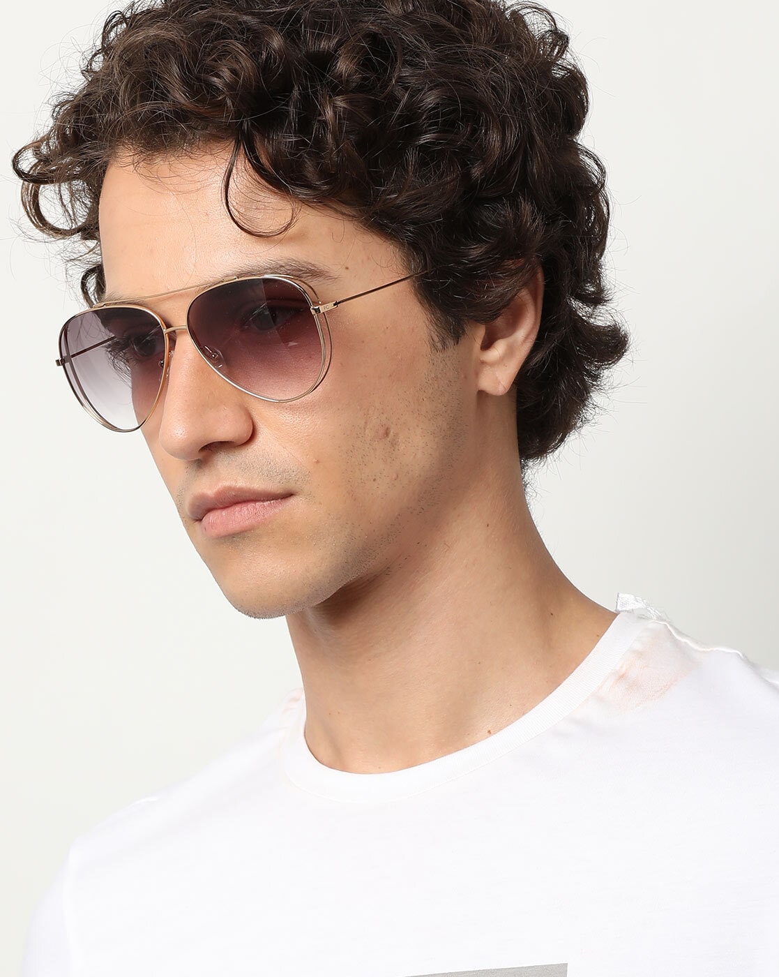 Buy French Connection FC7447 Grey Gradient Pilot Sunglasses Online