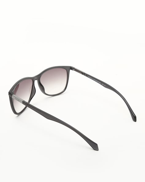 Mens French Connection Rimless Sunglasses Gunmetal Grey