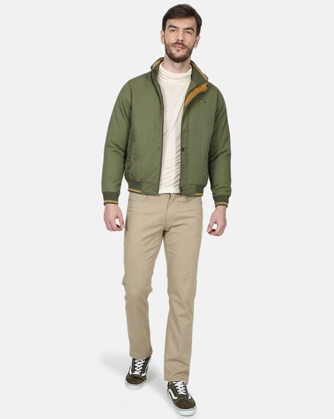 Buy online Green Solid Casual Jacket from Jackets for Men by Monte Carlo  for ₹2799 at 30% off | 2024 Limeroad.com