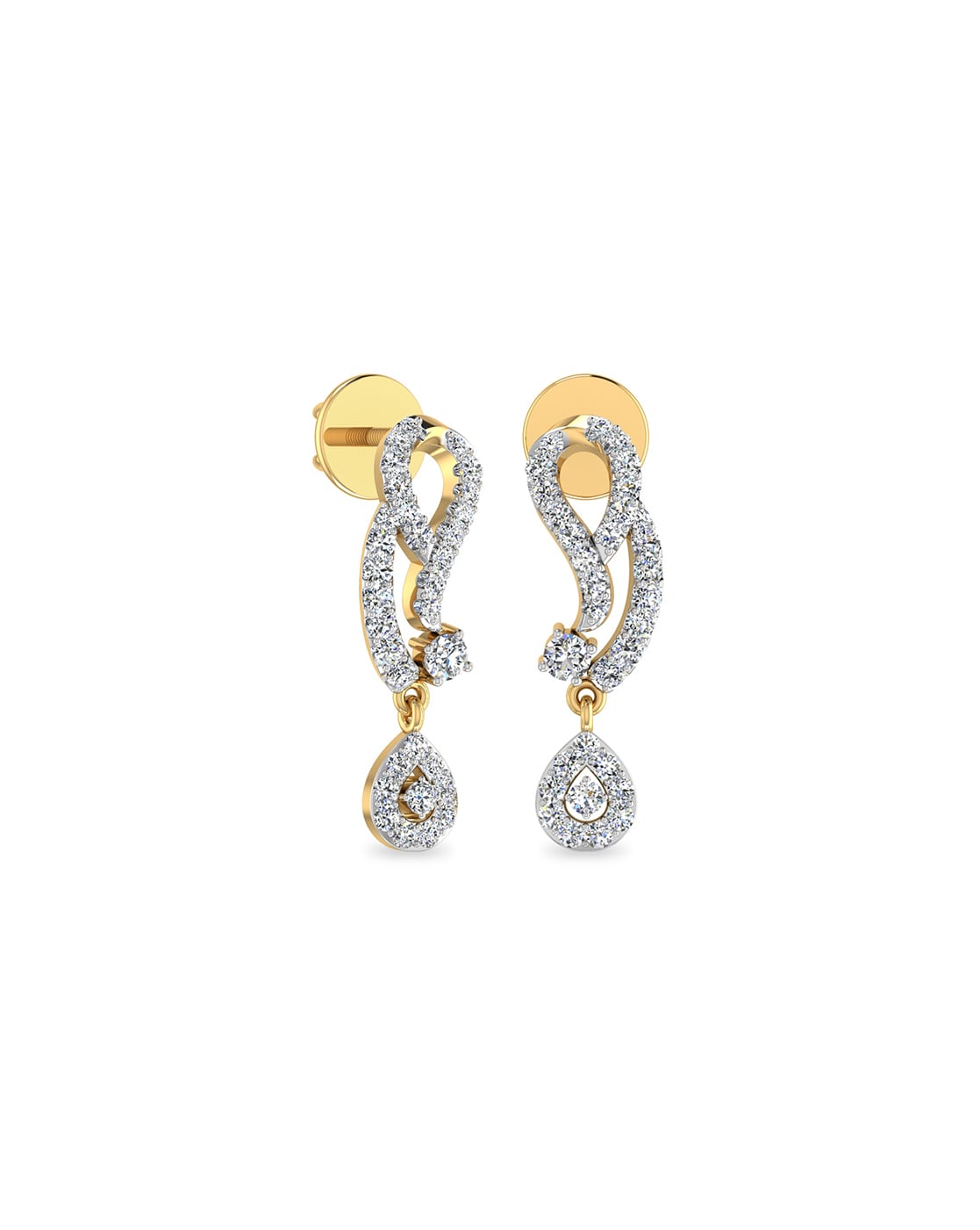 Buy Joyalukkas 18 kt Gold  Diamond Earrings Online At Best Price  Tata  CLiQ