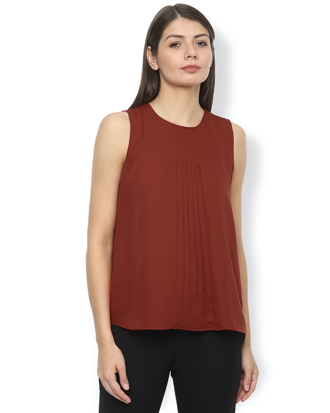 Buy Maroon Tops for Women by VAN HEUSEN Online | Ajio.com