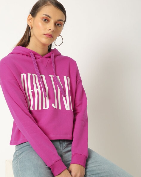 Buy Pink Sweatshirt & Hoodies for Women by AERO JEANS WOMENS