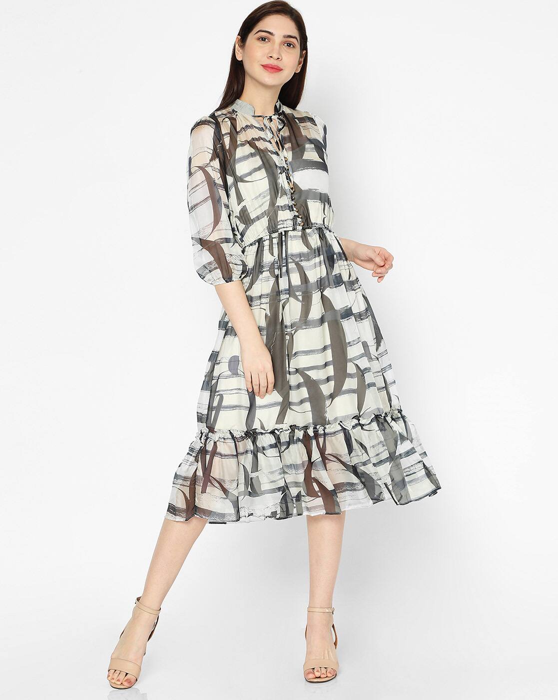 Cream Dresses for Women by Deal Jeans 