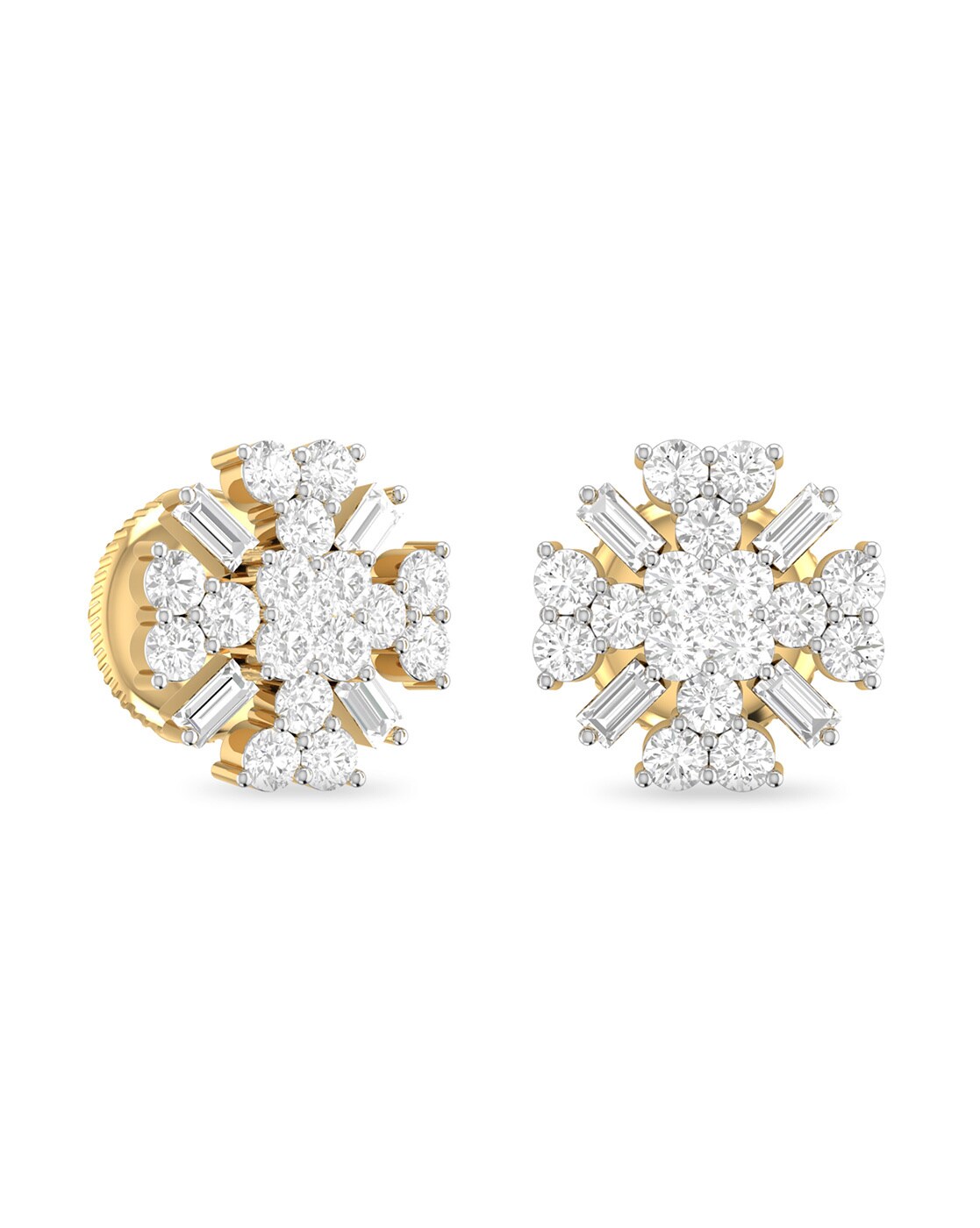 Anzia Flower Diamond Studs - Small | Mimi So