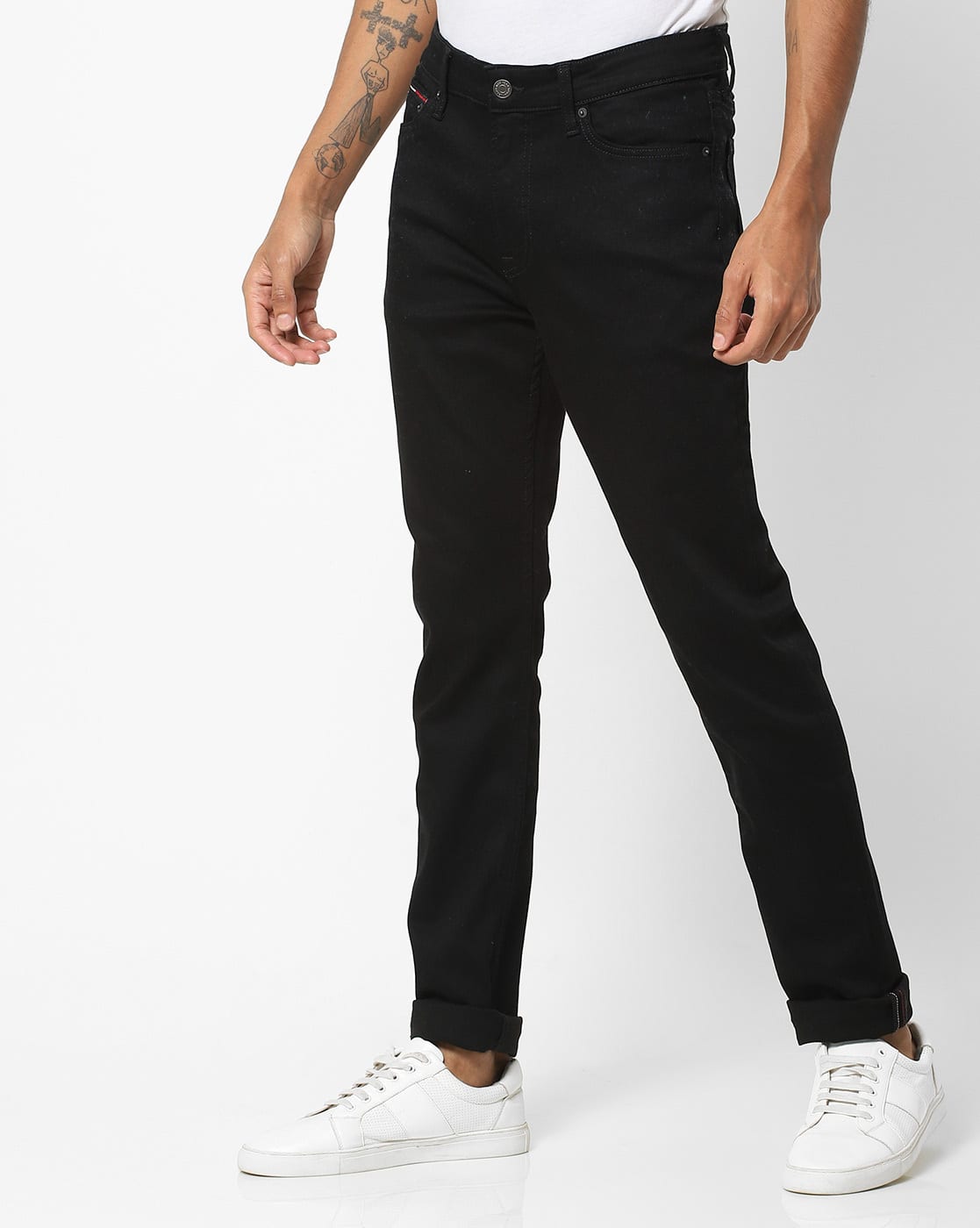 tommy hilfiger black skinny jeans
