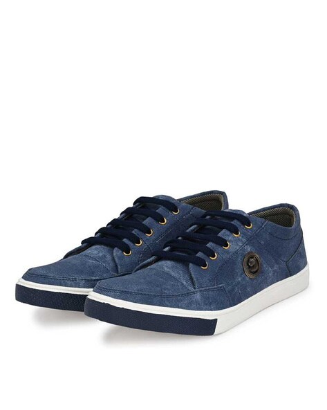 Washed Flat Heel Casual Shoes 