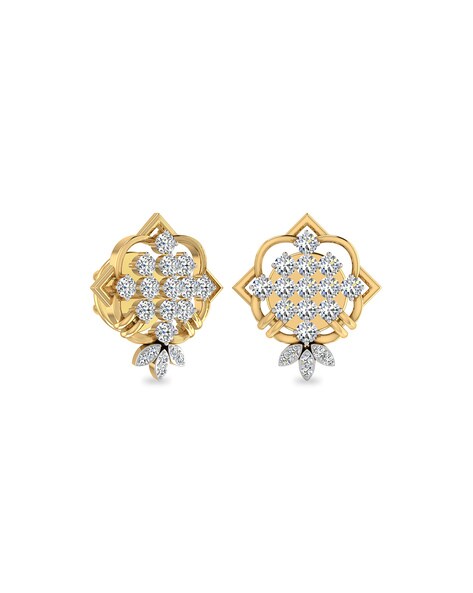 Buy Spectacular Round Drop Gold Earrings |GRT Jewellers