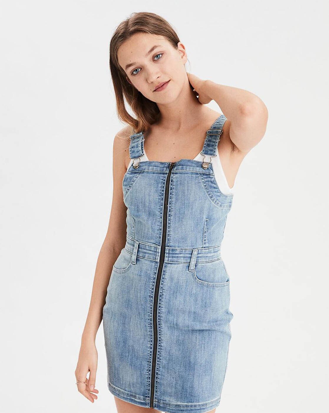 dungaree dress ajio