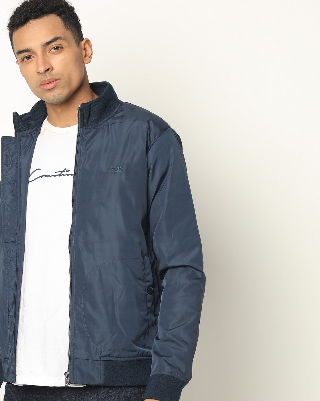 Buy Aeropostale Blue Regular Fit Denim Jacket for Men Online @ Tata CLiQ