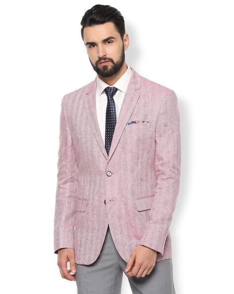 Van heusen pink on sale blazer