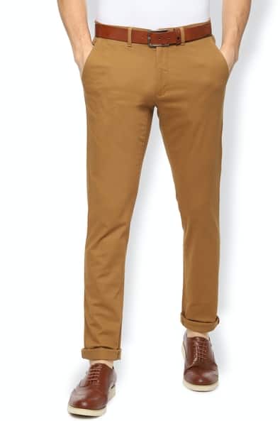 Buy Khaki Trousers \u0026 Pants for Men by 