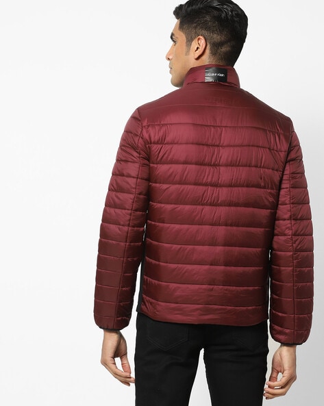 Calvin klein maroon jacket best sale