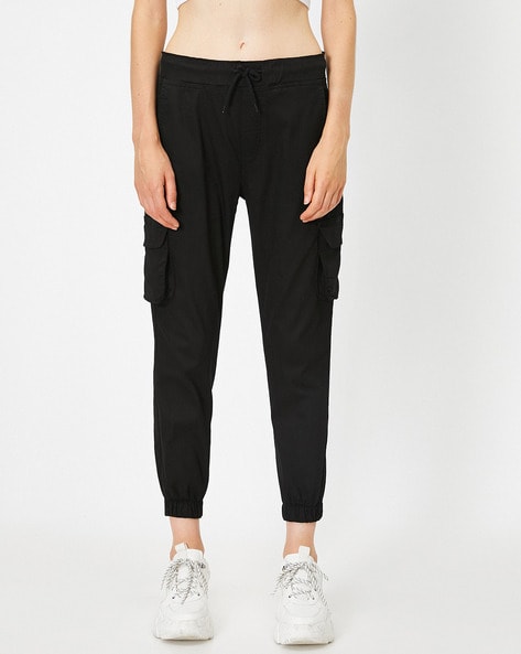 Buy Women High-Rise Joggers with Elasticated Drawstring Waist Online at  Best Prices in India - JioMart.