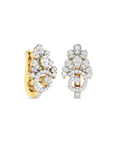 Buy PC Jeweller The Kiel 14k (585) Yellow Gold and Diamond Earrings for Her  at Amazon.in