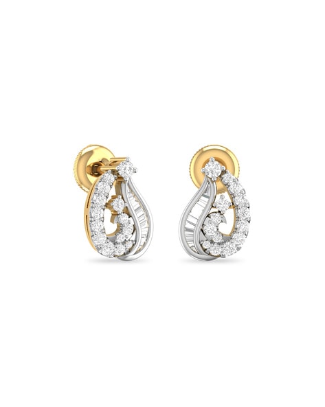 Gold stud earrings in deals lalitha jewellery