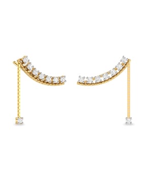 Pc Jeweller The Marilu 18KT Yellow Gold Diamond Studded Earrings