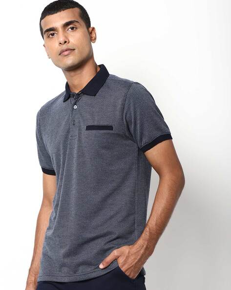 Slim Fit Polo T-shirt with Welt Pocket