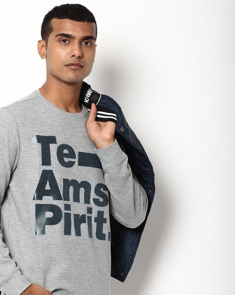 Buy Grey Melange Tshirts for Men by Teamspirit Online