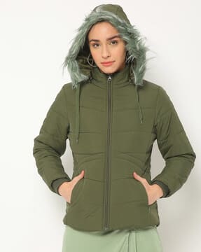 Womens fleece hooded jacket upto 