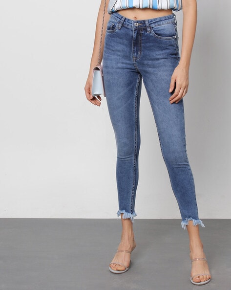 Buy Blue Jeans & Jeggings for Women by Outryt Online