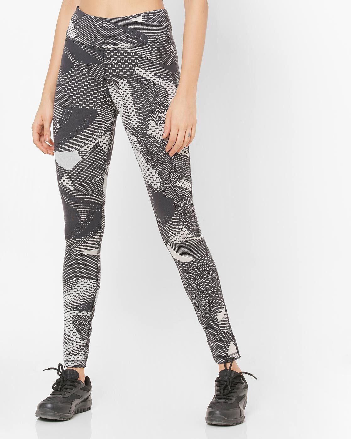 Reebok Lux Jacquard Leggings Grey