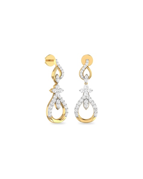 Tanishq gold diamond on sale earrings