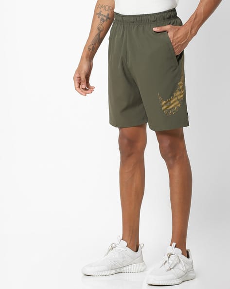 olive green nike shorts