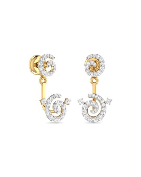 PC Jeweller The Darick 22 KT Yellow Gold Earrings : Amazon.in: Fashion