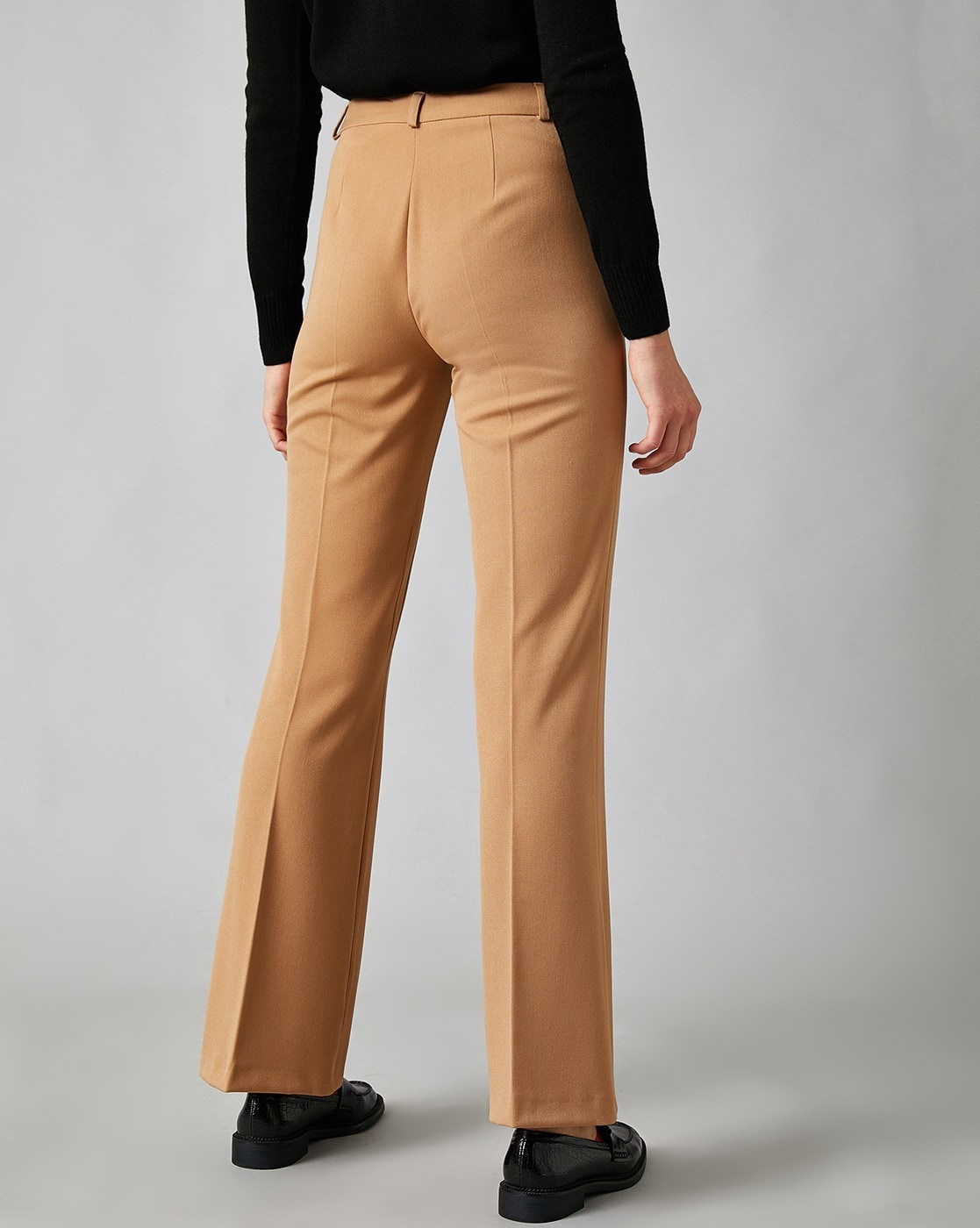 Trousers  Shorts  Cotton Traders Womens Ultra Stretch Seamed Crop Trousers  Camel  AKMV Shahabad
