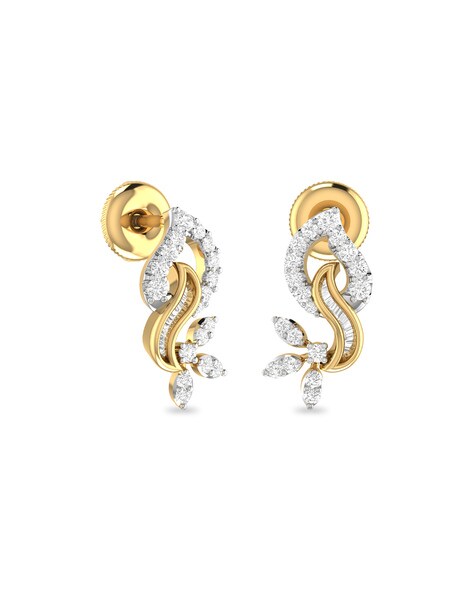 PC Jeweller The Devlyn 22 KT Yellow Gold Earrings : Amazon.in: Fashion