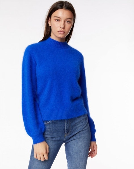 Gas High-Neck Pullover with Cuffed Sleeves