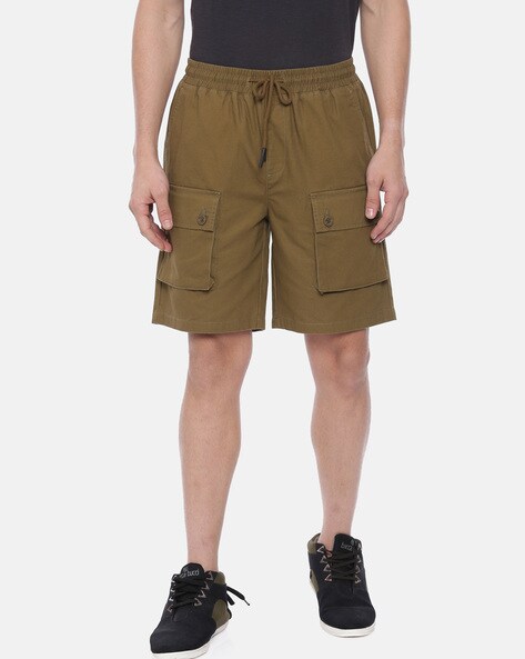 solid cargo shorts