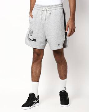Reebok Printed Shorts with Drawstring Waist