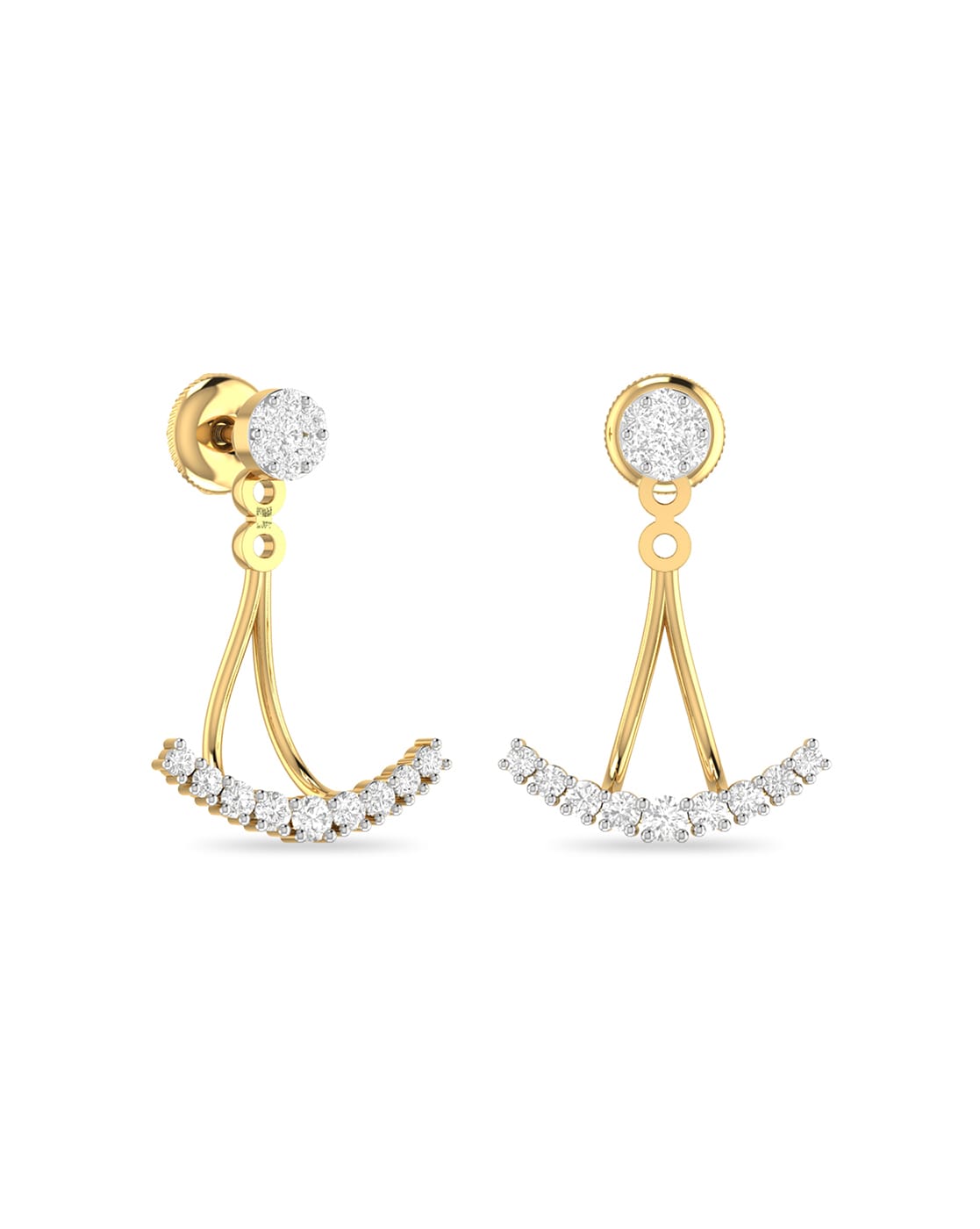 Gold  Diamond Earrings Online  Buy Latest Designs at best price  PC  Jeweller