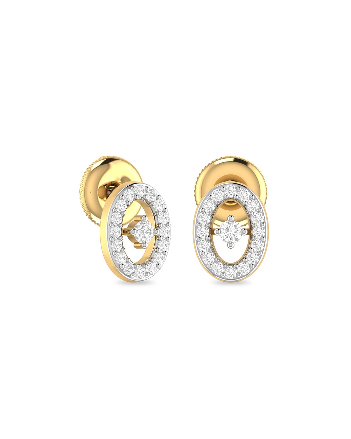 Rose gold B.zero1 Earrings with 0.18 ct Diamonds