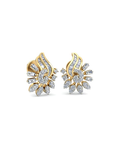 Color Blossom Earrings, Yellow Gold, White Gold And PavÃ© Diamond - Jewelry  - Categories